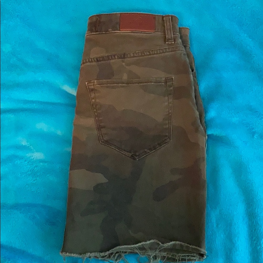 Camo Jean skirt